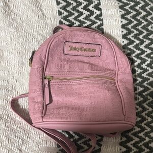 Juicy Couture Embossed Pink Backpack